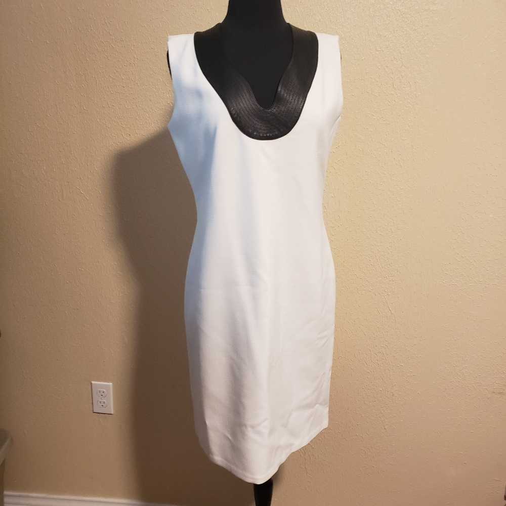 Raoul‎ Darya Shift Dress IVORY Black Size 12
